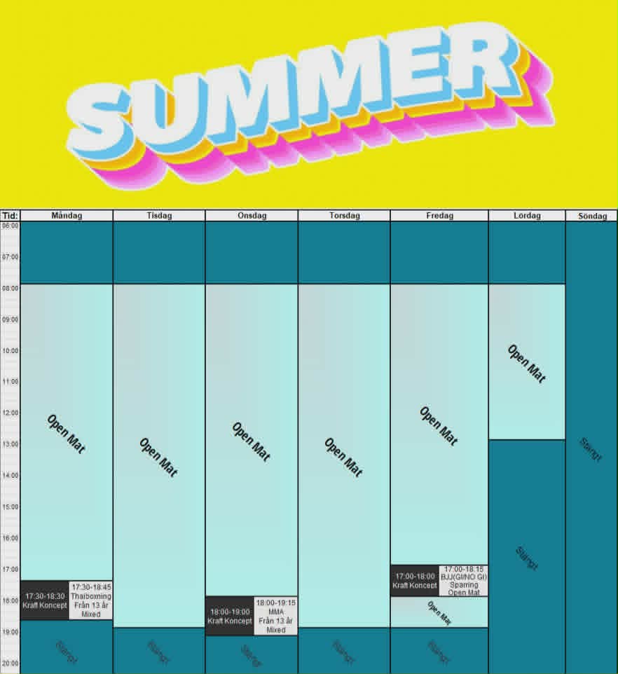 Sommarschema